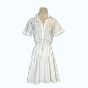 Mossimo white short sleeves shirt dress size XS